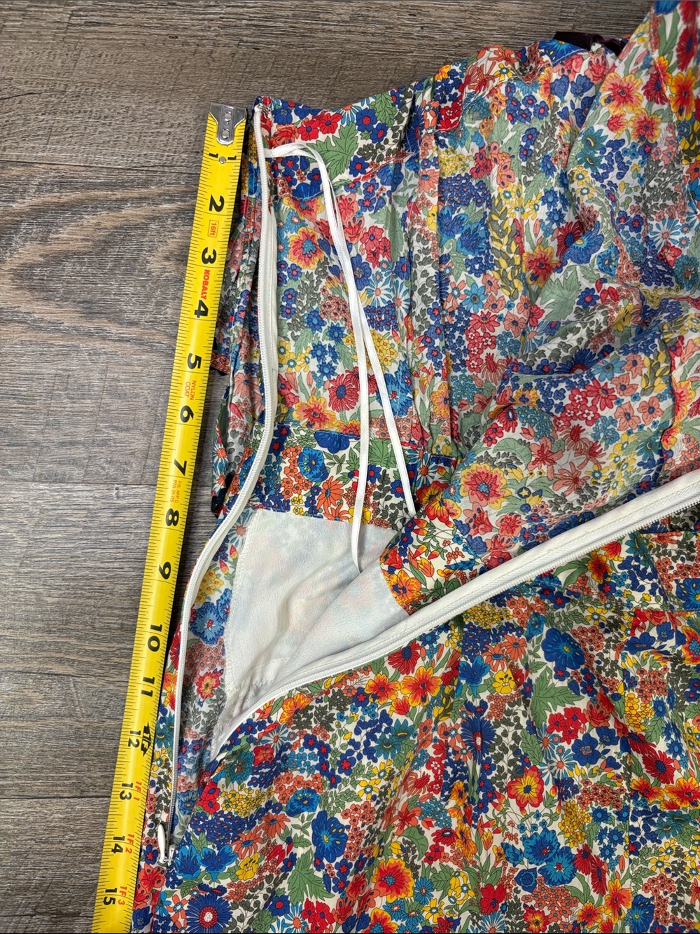 J.Crew Liberty London Margaret Annie Floral One-Shoulder Wide-Leg Jumpsuit 2 - Picture 14 of 16
